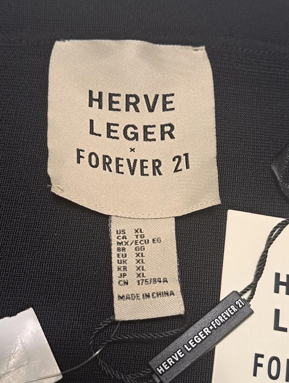 Herve Leger x Forever 21 Blk Bandage High-Waist Midi Bodycon Pencil Skirt XL NWT - Picture 5 of 10